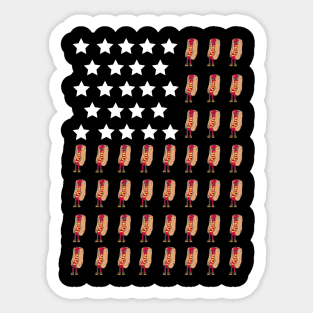 Stars, Stripes & Hot Dogs Sticker